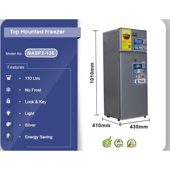 NASF2-13S Top Freezer Refrigerator / Table-top 98 Ltrs
