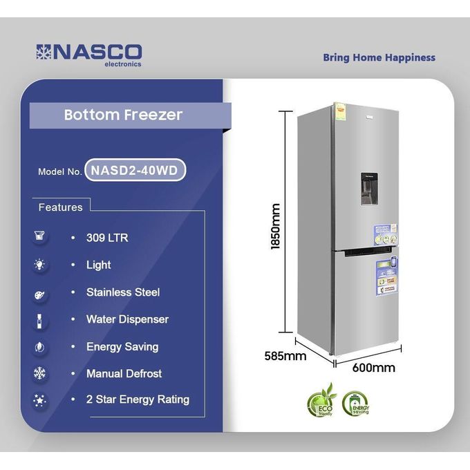 NASF2-45 Top Mounted Refrigerator (Double Door) 320 Ltrs