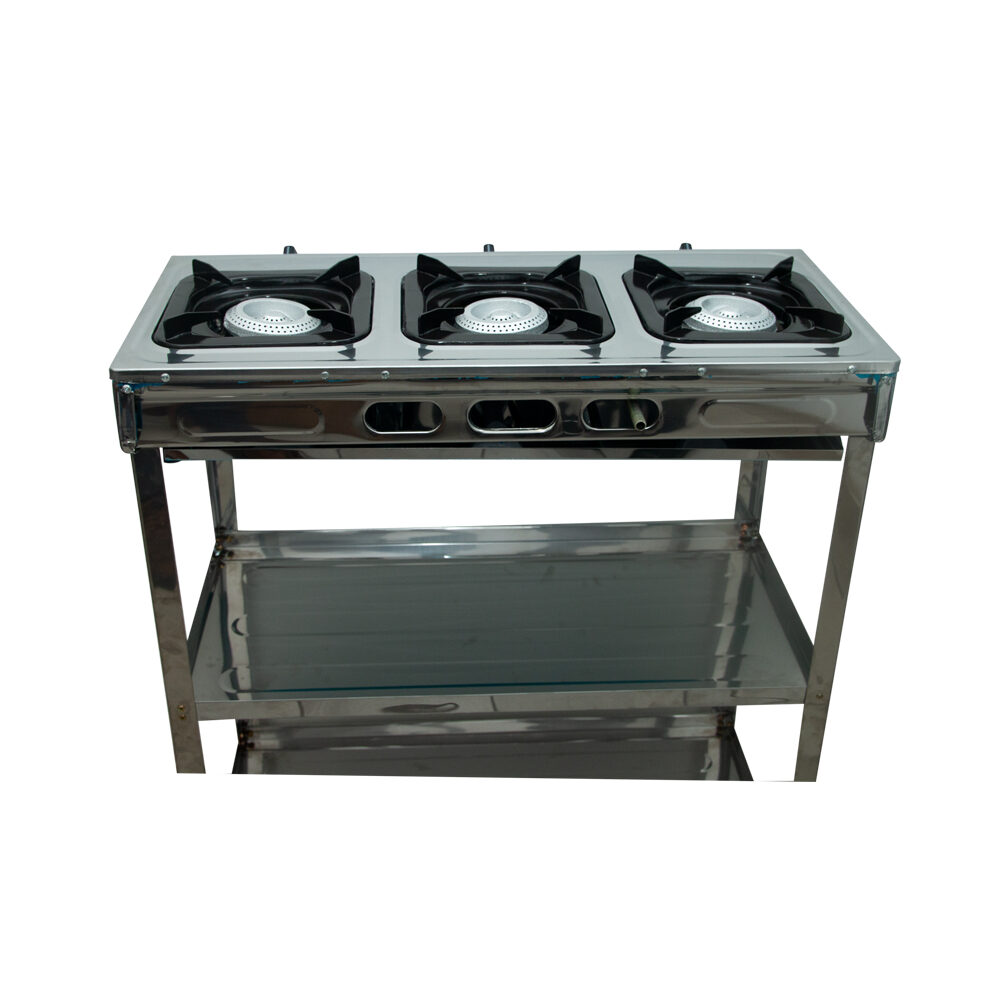 Nasco 3 Burner Gas Stove Silver. NASGS-K332FS image 2