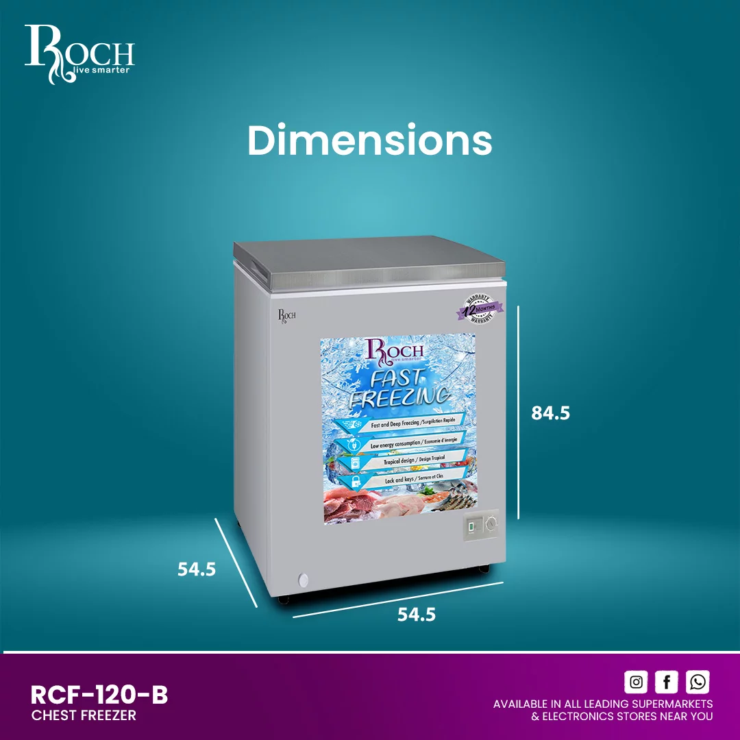 ROCH RCF 120 (100 Ltrs) CHEST FREEZER image 2