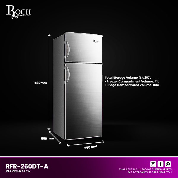ROCH RFR 260 (207 Ltrs) COMBI FRIDGE image 2