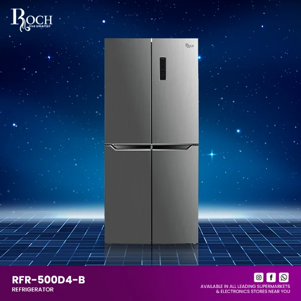 ROCH RFR 500 (421 Ltrs) TOP FREZEER (FOUR DOORS) image 2